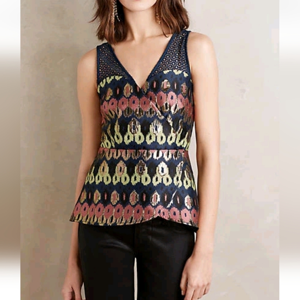 ANTHRO | $134 HD In Paris Jacquard Blouse